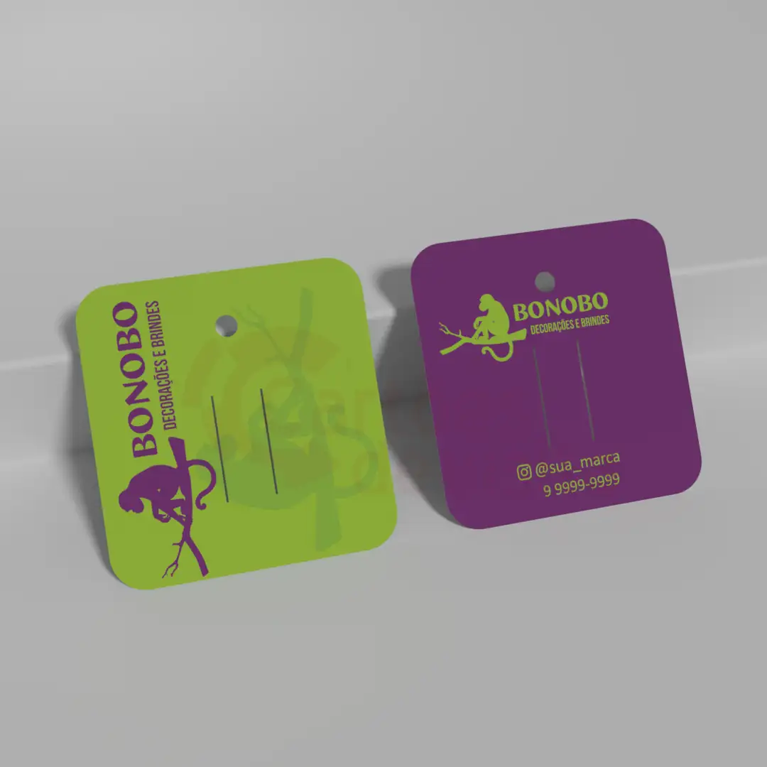 Mini Tags Para Laço Tamanho: 4,4x4,1cm - modelo 002
