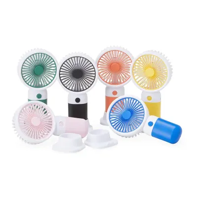 Mini Ventilador Portatil Recarregavel Usb Com Base Removivel