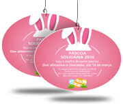 Móbile Redondo em PVC Branco Premium 0,50mm 4x4 - 100 unidades