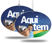 Móbile Redondo em PVC Branco Premium 0,50mm 4x4 - 24 unidades
