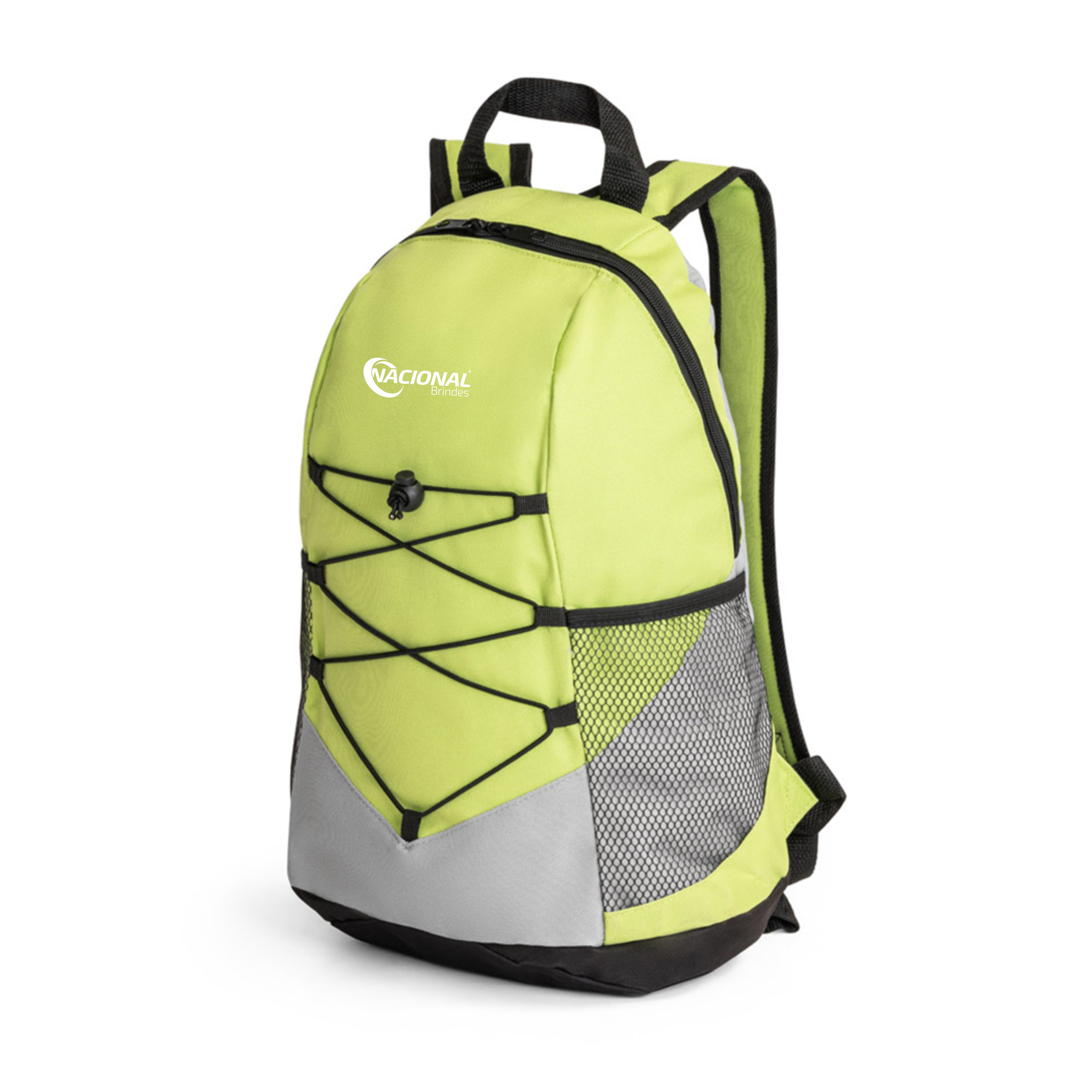 Mochila Colorida Com Cordas Em Detalhe