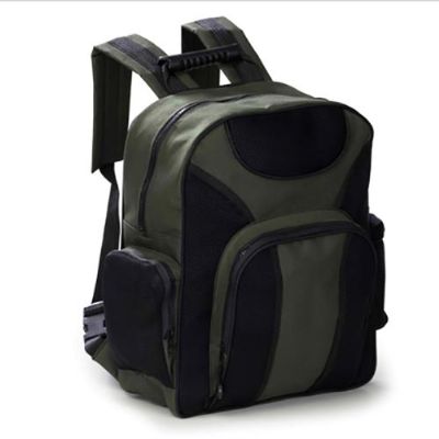 Mochila Com Bolso Frontal e Lateral Com Ziper