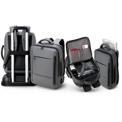 Mochila Couro Sintetico Usb 25l