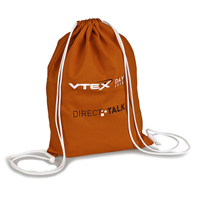 Mochila de algodão.