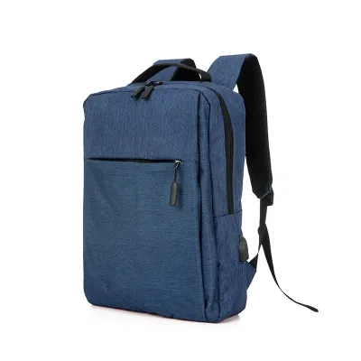 Mochila de nylon 20 litros com três compartimentos azul