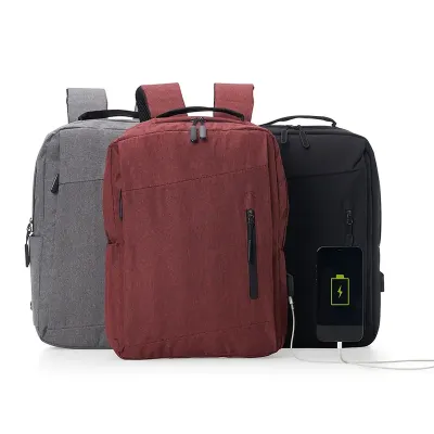 Mochila de nylon 21 litros com três compartimentos