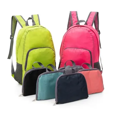 Mochila de Nylon Dobrável 21L , em várias cores