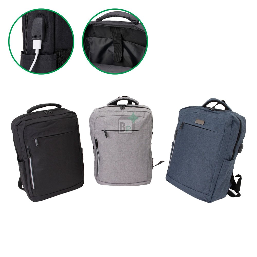 Mochila de Nylon USB 20 Litros Personalizado