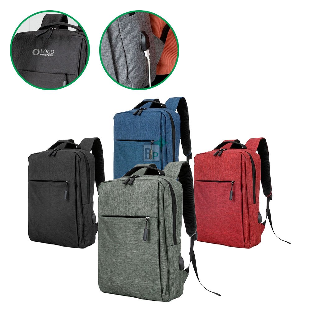 Mochila de Nylon USB 21L Personalizado