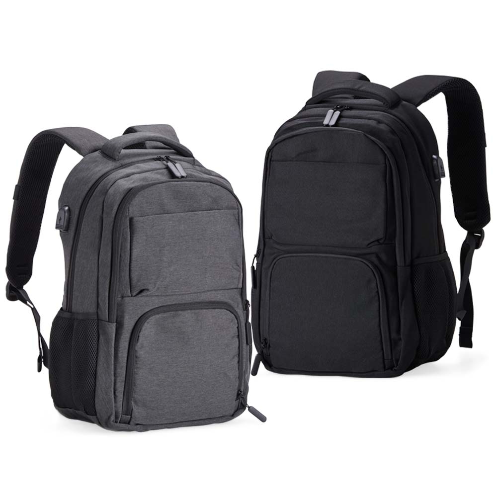 Mochila de Poliéster USB 30 Litros /Ch-5464mn