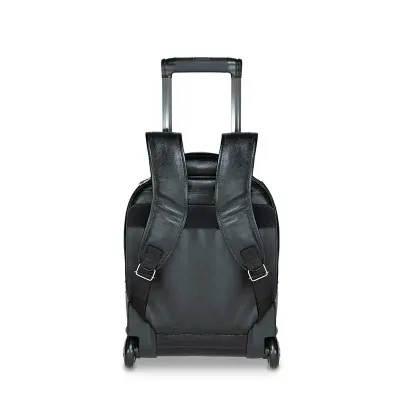 Mochila em Couro Com Rodas