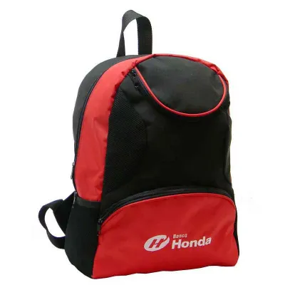 Mochila em Nylon Com Bolso Externo