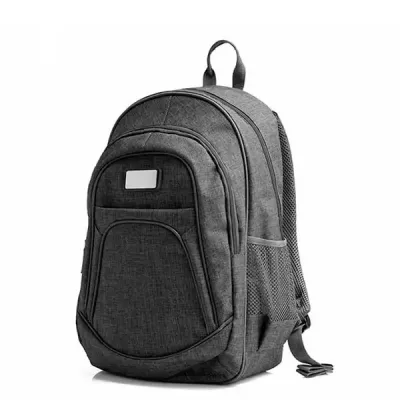 Mochila em Poliester 300d Melange Cinza