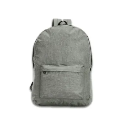Mochila em poliéster reciclado cinza