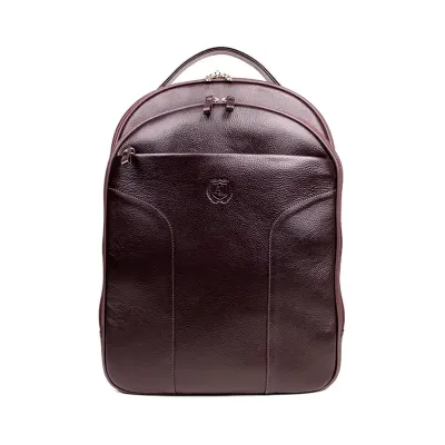 Mochila Masculina em Couro Legitimo Para Notebook