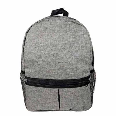 Mochila nylon cinza