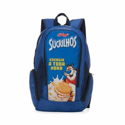 Mochila Nylon Com 2 Bolsos Laterais e Frontal