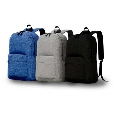 Mochila p/ Notebook em tecido poliéster. - preta