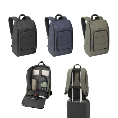 Mochila para notebook em poliéster reciclado 600D de alta densidade