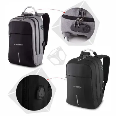 Mochila Reforcada Com Cadeado Para Notebook