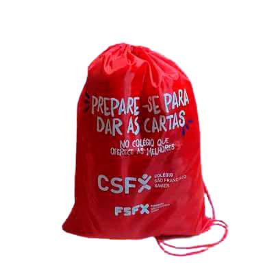 Mochila saco vermelha