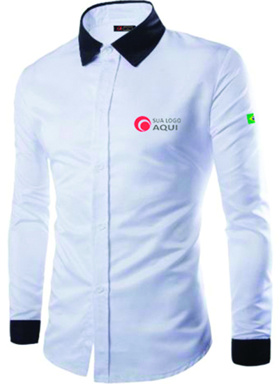 Modelo de camisa de trabalho social personalizada uniformes corporativo empresarial - Kit 10 pçs