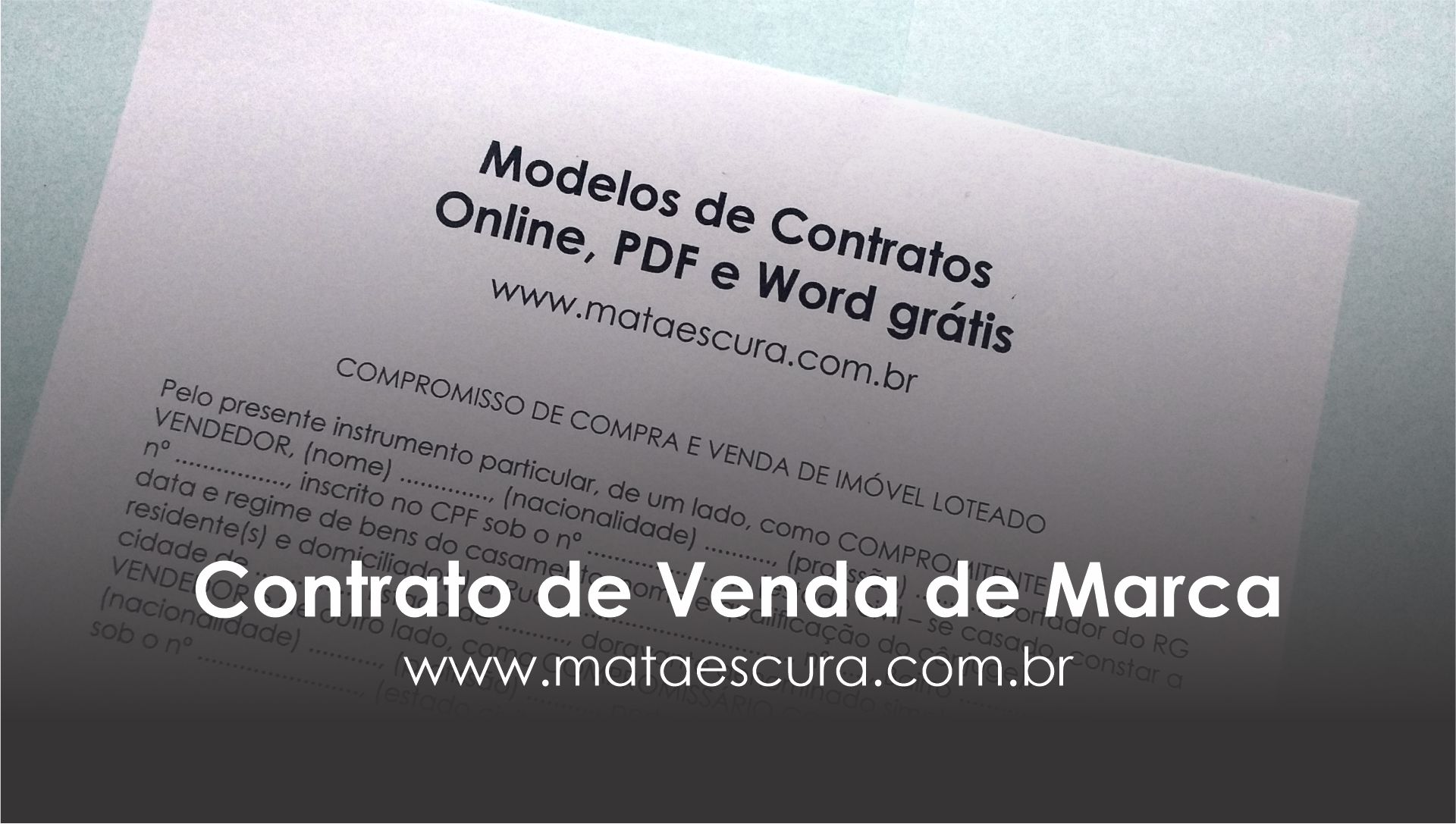 Modelo de Contrato de Venda de Marca