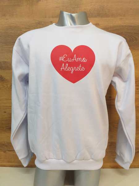 Moletom Personalizado Gola Redonda Porto Alegre Florianópolis Min. 20un R$109,90un