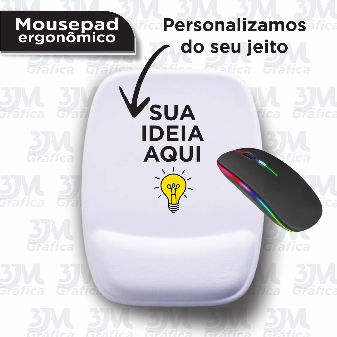 Mouse Pad ERGONÔMICO