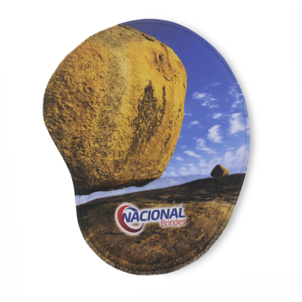 Mouse Pad Oval Com Apoio