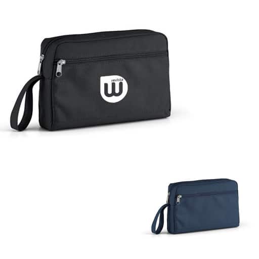 NC 0205 - Bolsa necessaire multiuso poliester personalizada 24cm x 16cm x 5,5cm