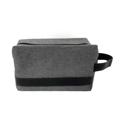 Necessaire Blumenau Mescla Com Detalhe Preto