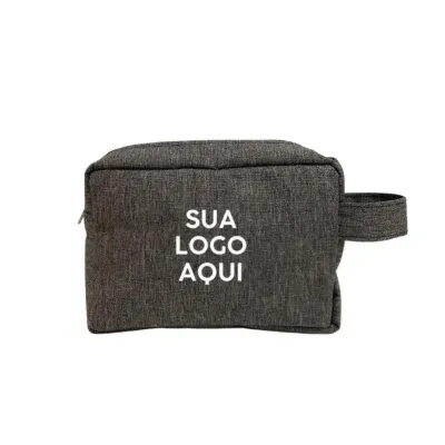 Necessaire Cinza Personalizada