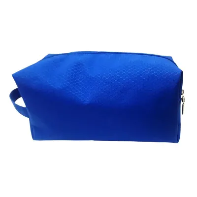 Necessaire Colmeia Azul Royal Vermelho