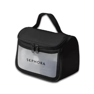Necessaire com visor em pvc alclear transparente
