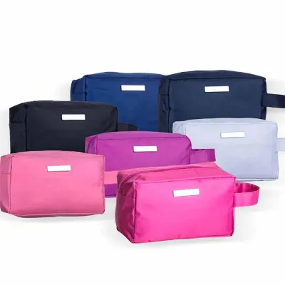 Necessaire de Lona Com Plaquinha Personalizada
