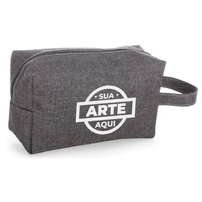 Necessaire de Nylon Color Com Alca Lateral