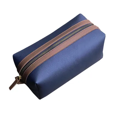 Necessaire em Couro e Fechamento em Ziper
