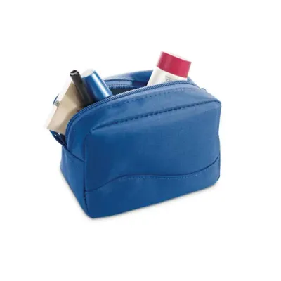 Necessaire em microfibra personalizada azul