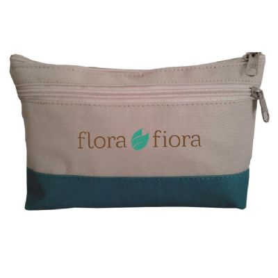 Necessaire em Nylon Com Bolso Frontal