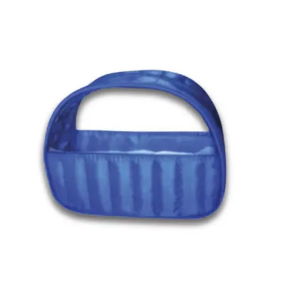Necessaire em Nylon Matelasse e Pvc Cristal An034