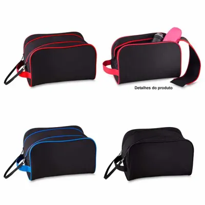 Necessaire em Poliester 300 Com Fechamento em Cursor Duplo