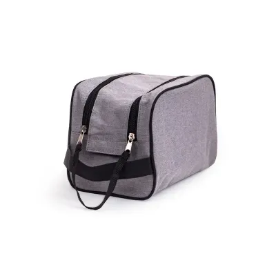 Necessaire em Polyester Cinza
