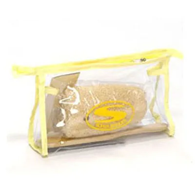 Necessaire em Pvc Acabamento Externo em Gorgurao