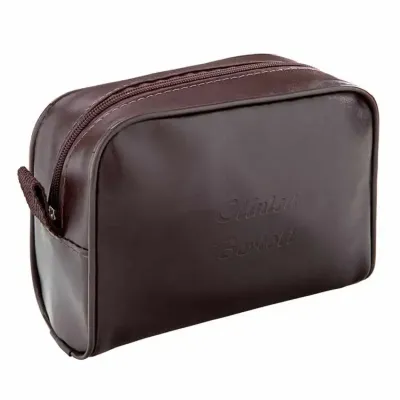 Necessaire Girassol alça de mão em cadarço em formato de dedeira