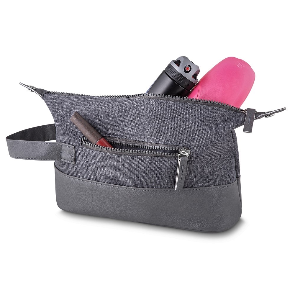 Necessaire Nylon com detalhes em Couro Sintético Personalizada — foto 2