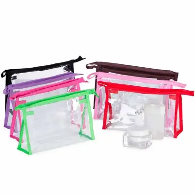 Necessaire Plastica em Pvc Cristal