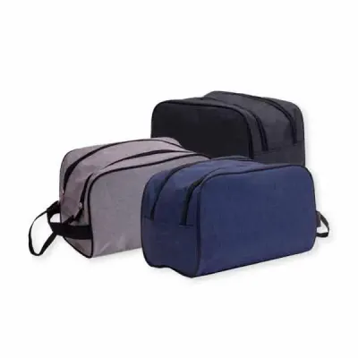 Necessaire Poliester Com Ziper Duplo Inc000574