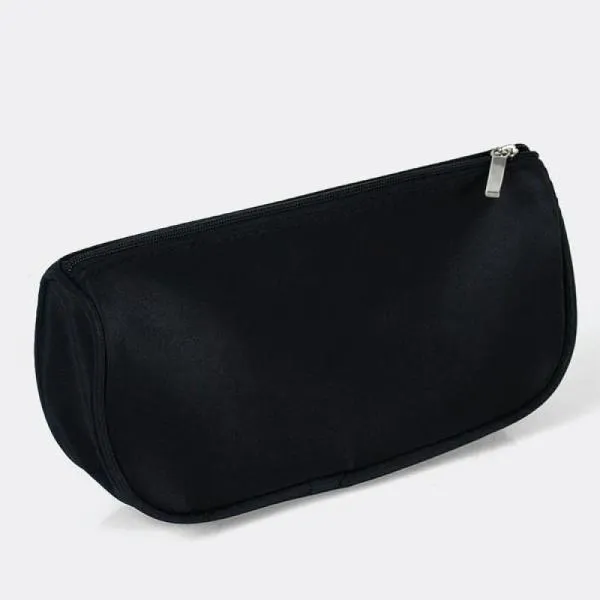 Necessaire Preta Em Microfibra MA-09741 - Brindes Caxias
