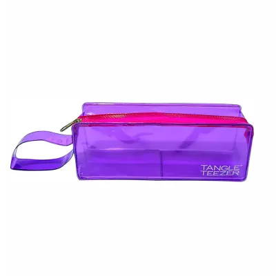 Necessaire Pvc Com Alca de Mao Roxa